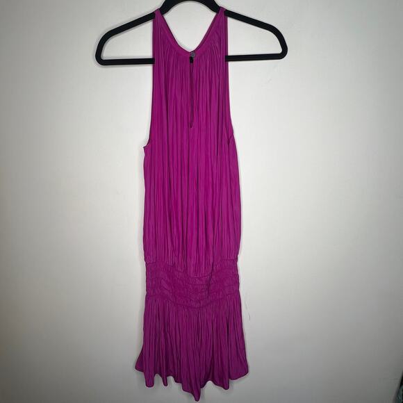 Ramy Brook Paris Magenta Mini Dress Size Large - Picture 6 of 8